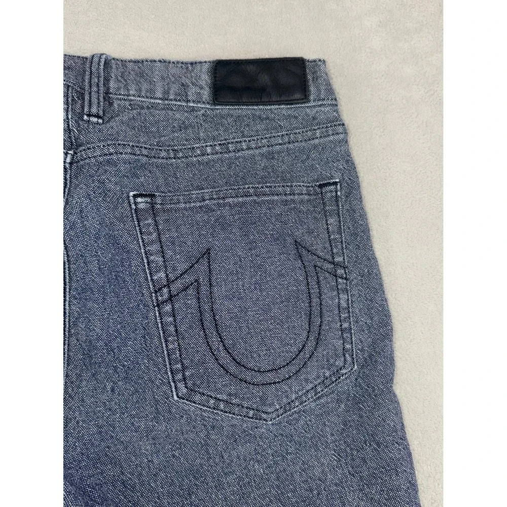 True Religion Geno Mens Size 33 Slim Fit Denim Shorts‎ Blue